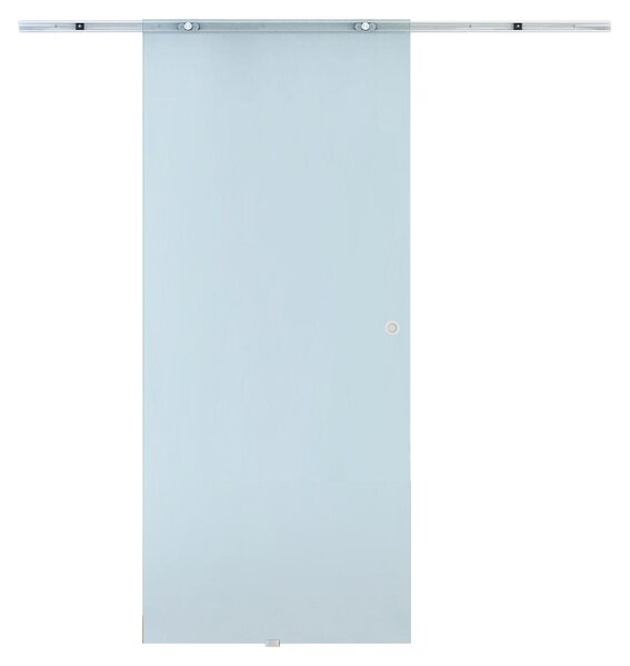 Homcom Porta scorrevole in vetro Porta scorrevole Porta in vetro Porta per camera Vetro satinato 3 misure