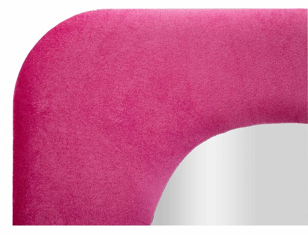 Specchio da parete con cornice in legno rivestita in vellutoFucsia Linea THEODOR FUXIA Dimensioni 60x4x h 160 cm - Colore Fucsia