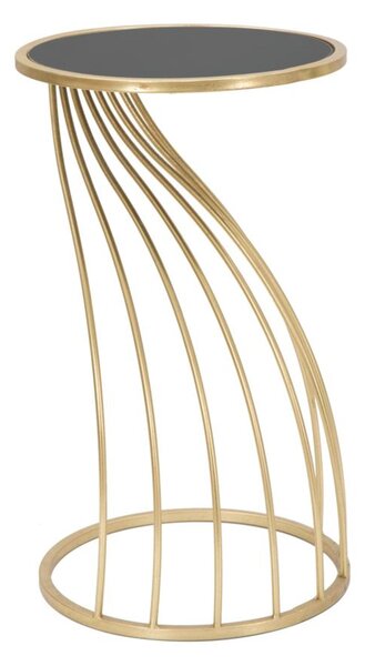 Tavolinetto porta telefono in metallo e vetro, piano in vetro temperato FLUSH dimensioni 35x35xh 60 cm linee geometriche
