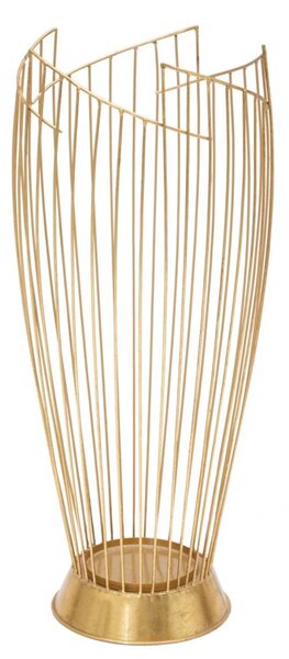 Portaombrelli Rotondo In metallo Dorato FASHION GOLD Dimensioni � 28X69 cm peso 2,8 kg, decori stick colore oro