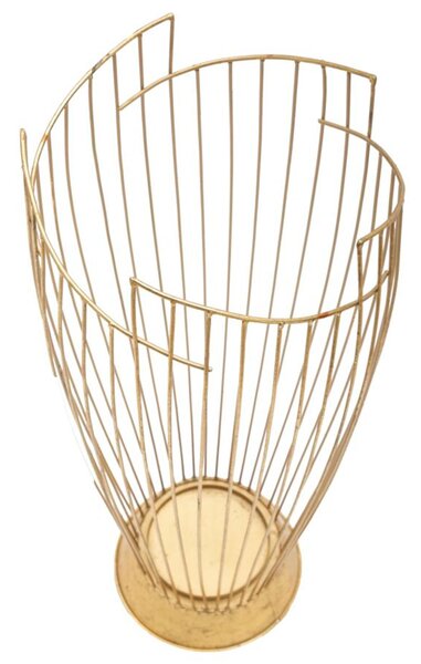 Portaombrelli Rotondo In metallo Dorato FASHION GOLD Dimensioni � 28X69 cm peso 2,8 kg, decori stick colore oro