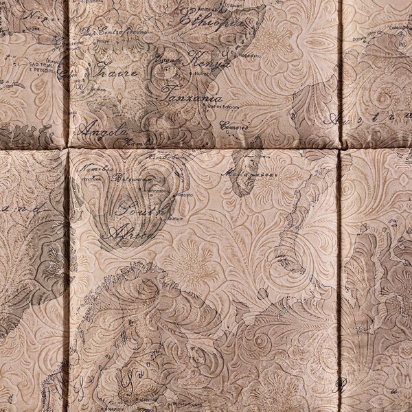 Trapunta MATRIMONIALE Geo Country UNICA Raso Di Cotone Caleffi
