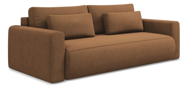 Divano color terracotta allungabile/con contenitore 238 cm Kapua – Makamii