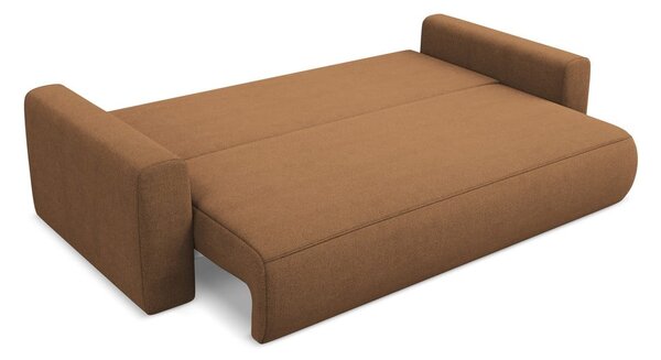 Divano color terracotta allungabile/con contenitore 238 cm Kapua – Makamii