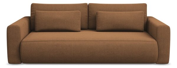 Divano color terracotta allungabile/con contenitore 238 cm Kapua – Makamii