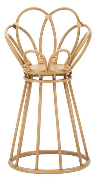 Portavasi con piedistallo in rattan e Metallo metallo, PANAMA Dimensioni � 28xh 48 cm portavasi lavorazione paglia di Vienna