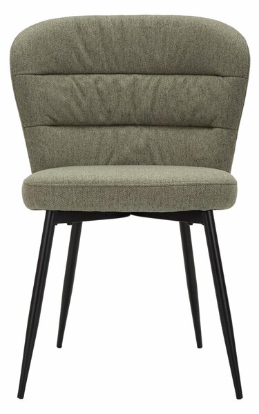Sedia in metallo in tessuto imbottito anni 70 set 2 sedie CHAIR LOSANNA Dimensioni 56x60x h85 cm - peso 7 kg Verde