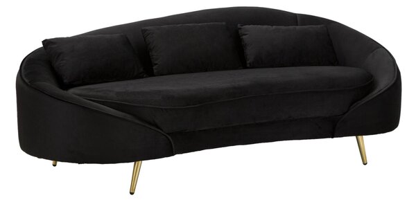 Divano tre Posti con cuscini Modello OSLO Dimensioni 185x84xh 68 cm peso 29 kg rivestimento completamente sfoderabile colore nero
