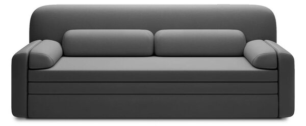 Divano grigio tortora allungabile/con contenitore con rivestimento in velluto 236 cm Elioss – ELTAP