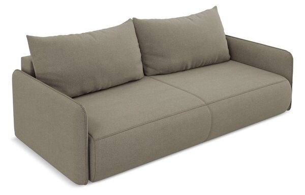 Divano beige allungabile/con contenitore 216 cm Nanea – Makamii