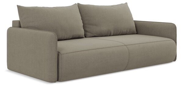 Divano beige allungabile/con contenitore 216 cm Nanea – Makamii