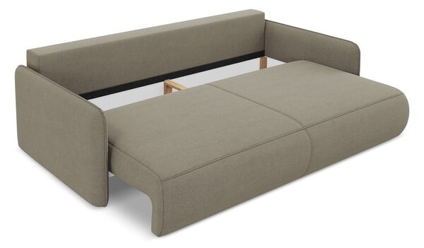 Divano beige allungabile/con contenitore 216 cm Nanea – Makamii