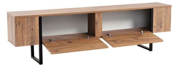 Mobile TV di colore naturale con effetto pino 180x50x29,5 cm Serenity – Kalune Design