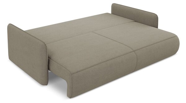 Divano beige allungabile/con contenitore 216 cm Nanea – Makamii