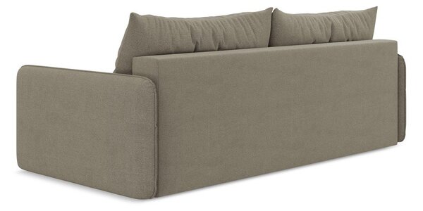 Divano beige allungabile/con contenitore 216 cm Nanea – Makamii
