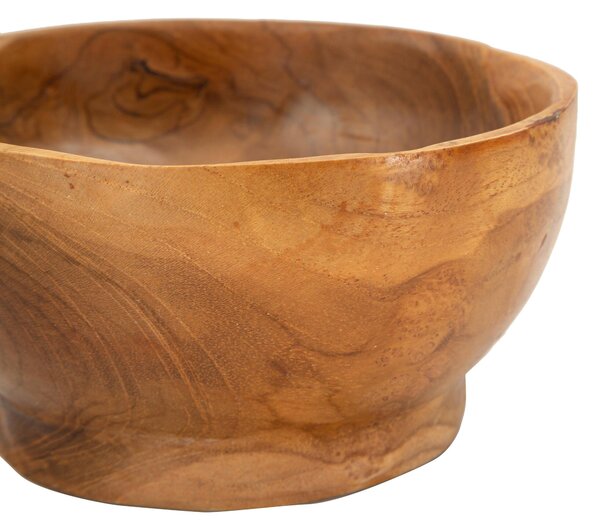 Svuotatasche in teak riciclato, realizzato a mano, realizzato a mano Dimensioni � 15x8CM - 0,5 kg Colore legno con venature