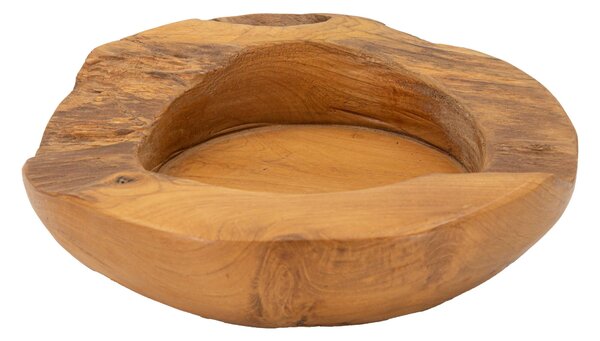 Svuotatasche in teak riciclato, realizzato a mano, realizzato a mano Dimensioni � 20X6 - 1.81kg Colore legno con venature