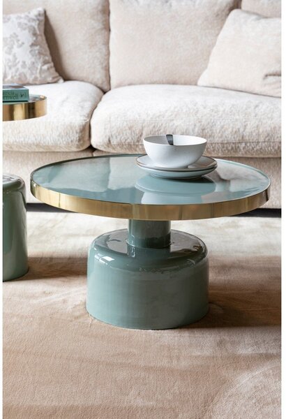 Tavolino rotondo in metallo ø 60 cm Glam – Zuiver