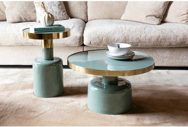Tavolino rotondo in metallo ø 60 cm Glam – Zuiver