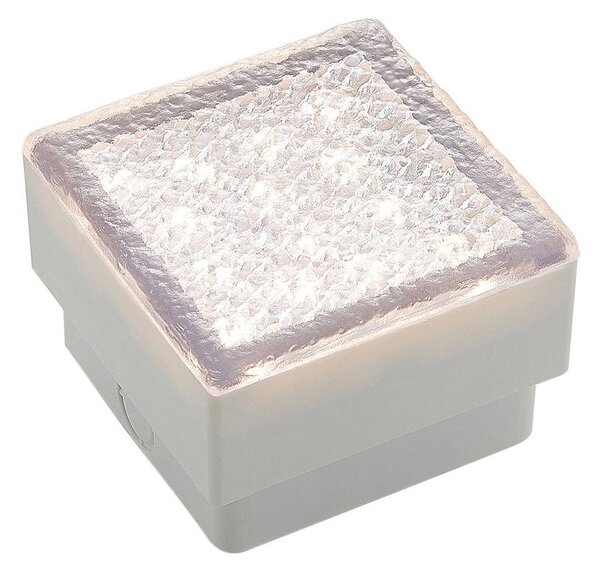 Lampada da incasso a pavimento Prios LED Ewgenie, 10 cm, trasparente