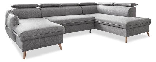 Divano letto angolare grigio chiaro (angolo destro) Sweet Harmony - Miuform