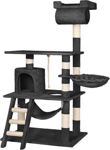 Tectake® Stokeley tiragraffi da 141 cm con cavo di gioco e protezione antiribaltamento inclusi
