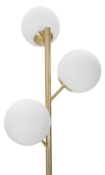 Lampada, Piantana da Terra In stile glam in metallo dorato GLAMY DARK dimensioni 36x h160 cm -peso 11,00 kg con 3 lampade