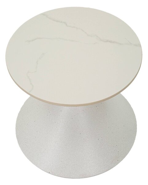 Tavolino rotondo con piano in ceramica ø 45 cm Fush - Mauro Ferretti