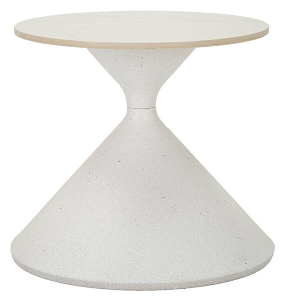 Tavolino rotondo con piano in ceramica ø 45 cm Fush - Mauro Ferretti