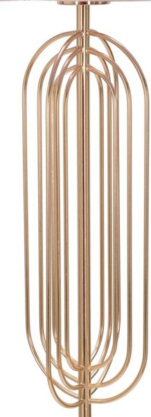 Lampada, Piantana In stile glam in metallo dorato OVY dimensioni 40x h 168 cm -peso 4,00 kg con decori metallici concentrici ORO