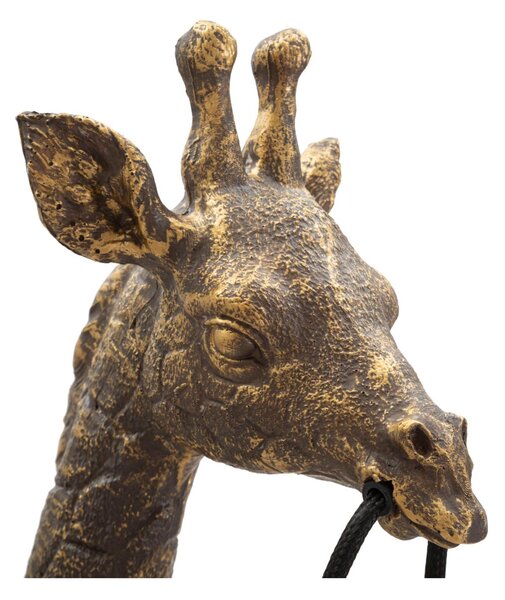 Lampada da Tavolo in Resina Dorata GIRAFFA Dimensioni 28x16xh 60 cm metallo dorato