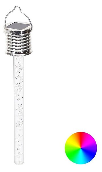 Aigostar - Lampada solare LED RGB LED/0,006W/1,2V cromo IP44