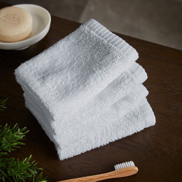 Set di asciugamani con asciugatura rapida bianchi in cotone 4 pz 30x30 cm Quick Dry – Catherine Lansfield
