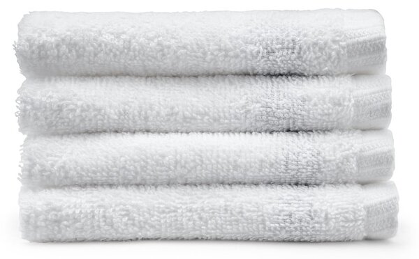 Set di asciugamani con asciugatura rapida bianchi in cotone 4 pz 30x30 cm Quick Dry – Catherine Lansfield