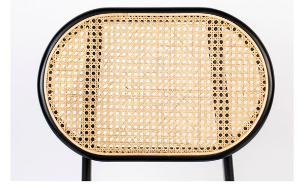 Sedia da pranzo in rattan grigio Spike - Zuiver