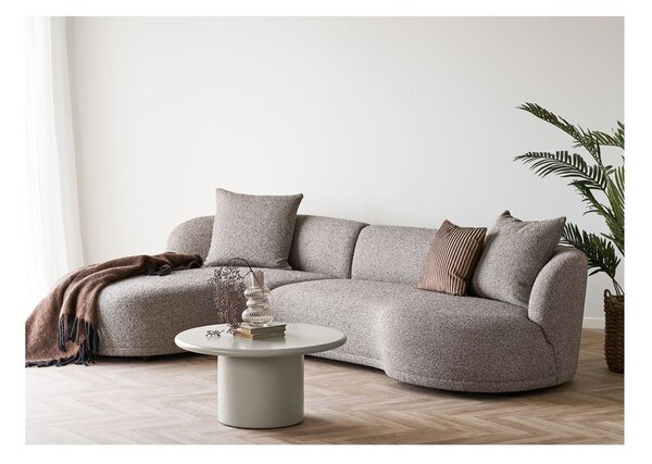 Tavolino da salotto rotondo color crema ø 80 cm Nagano – House Nordic