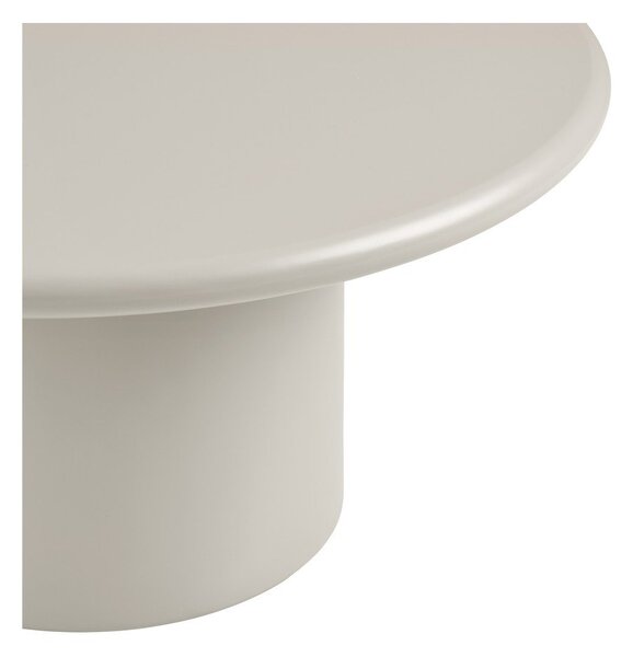 Tavolino da salotto rotondo color crema ø 80 cm Nagano – House Nordic