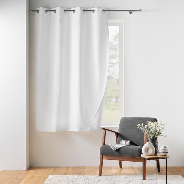 Tenda termoisolante bianca in microfibra 135x180 cm Micropolar – douceur d'intérieur