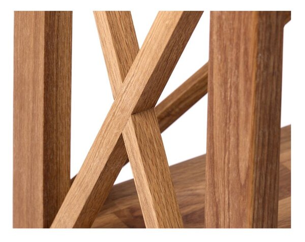 Scaffale effetto rovere colore naturale 70x161 cm X-Shelf - Unique Furniture