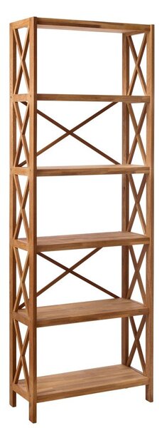 Scaffale effetto rovere colore naturale 70x198 cm X-Shelf - Unique Furniture