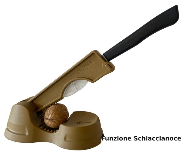 Schiaccia Noci, Taglia castagne, Taglia pillole ZAC E SCRACK 4 funzioni da tavolo, super resistente dimensioni 18.7x7,6xh 6.2 cm