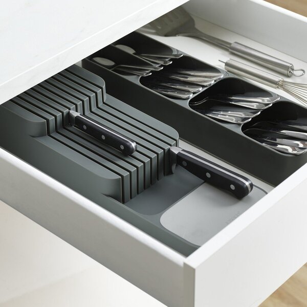 Portaposate grigio in plastica 11 x 39,5 cm Duo – Joseph Joseph