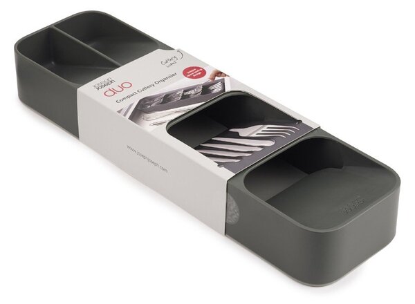 Portaposate grigio in plastica 11 x 39,5 cm Duo – Joseph Joseph