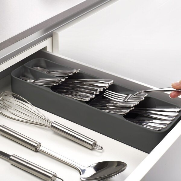 Portaposate grigio in plastica 11 x 39,5 cm Duo – Joseph Joseph
