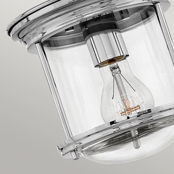 Quintiesse QN-HADRIAN-MINI-F-CM-CLEAR - Plafoniera da esterno HADRIAN 1xE27/60W/230V IP44