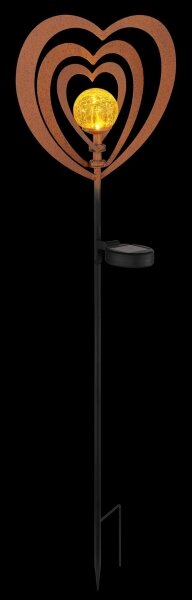 Globo 36580R - Lampada solare a LED LED/0,06W/3V IP44 cuore effetto ruggine