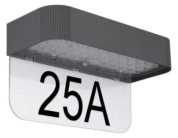Globo 36790 - Numero civico solare a LED/6W/3,7V IP54