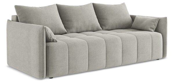 Divano grigio chiaro allungabile/con contenitore 225 cm Moku – Makamii
