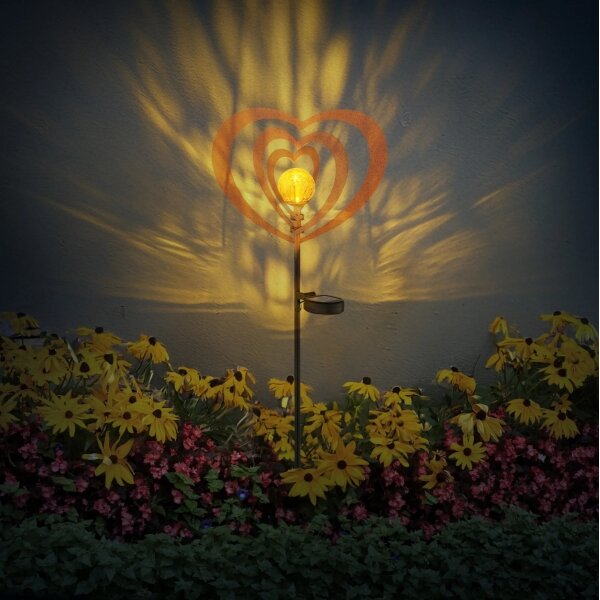 Globo 36580R - Lampada solare a LED LED/0,06W/3V IP44 cuore effetto ruggine