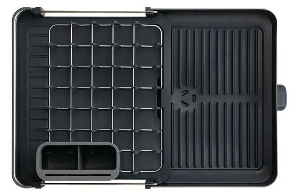 Scolapiatti regolabile grigio scuro in acciaio inox 36x32 cm Extend Steel – Joseph Joseph